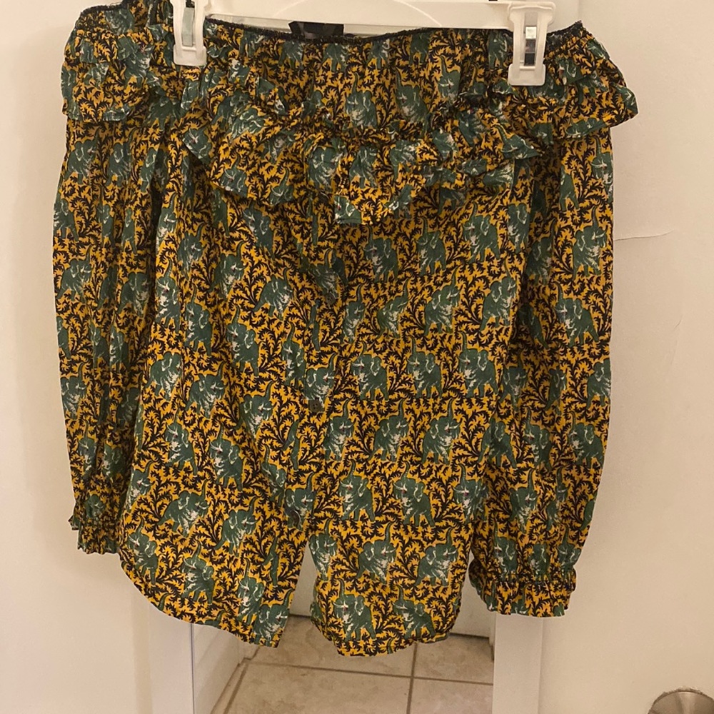 J Crew Off the Shoulder Ratti Elephant Pri…